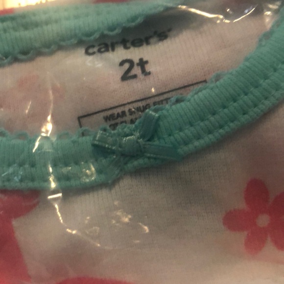 Carters Girl Dino dinosaur pajamas 100% cotton NWT - Picture 3 of 4